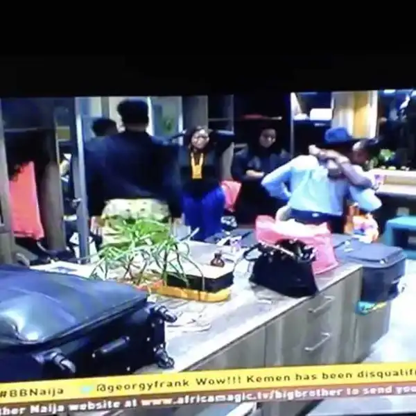 Watch Kemen Leave Big Brother Naija House, Give TBoss Final Goodbye Hug